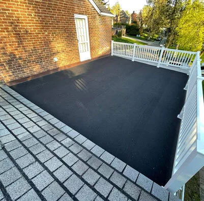 flat roof deck installation lodng island